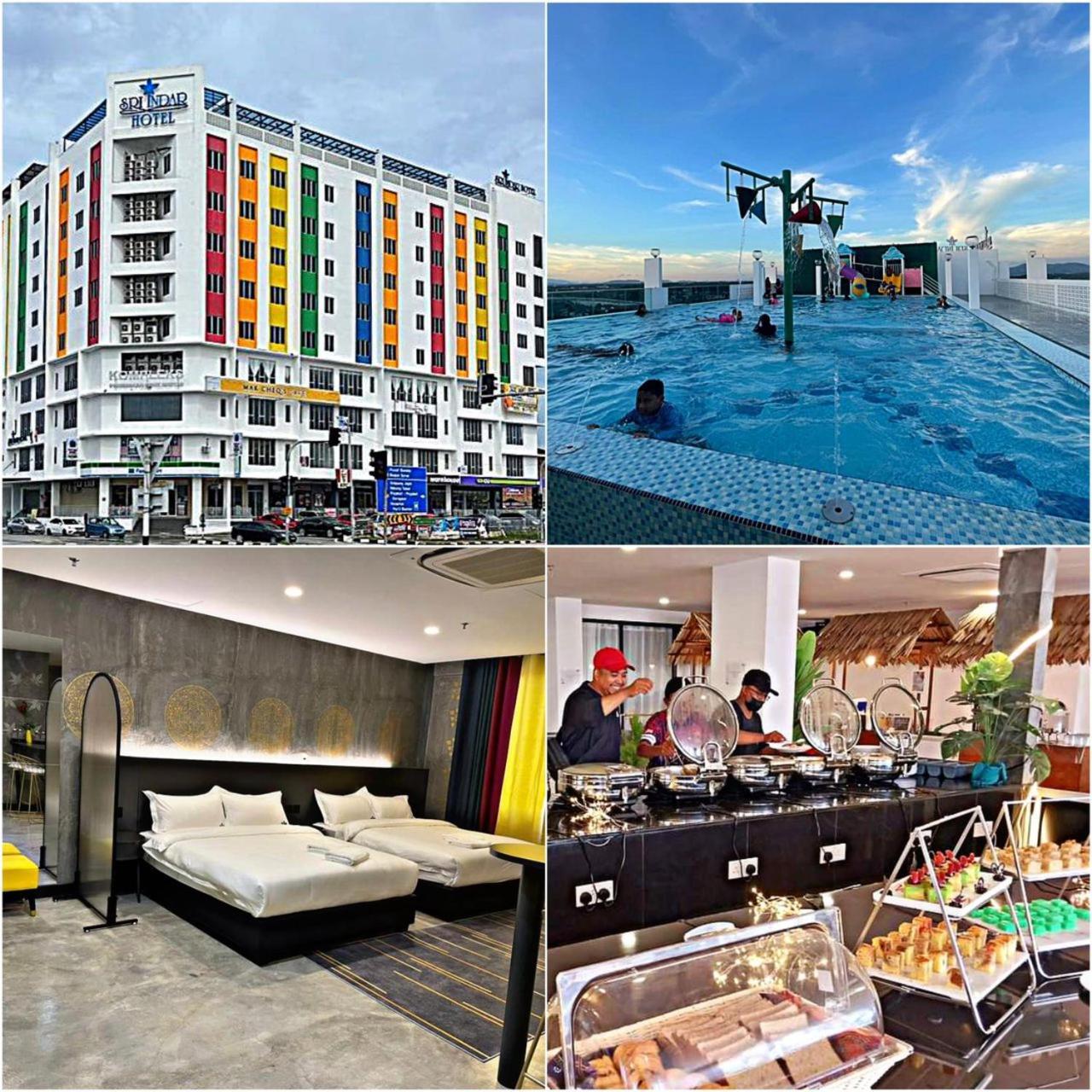 Sri Indar Hotel & Suites Parit Buntar Exteriör bild