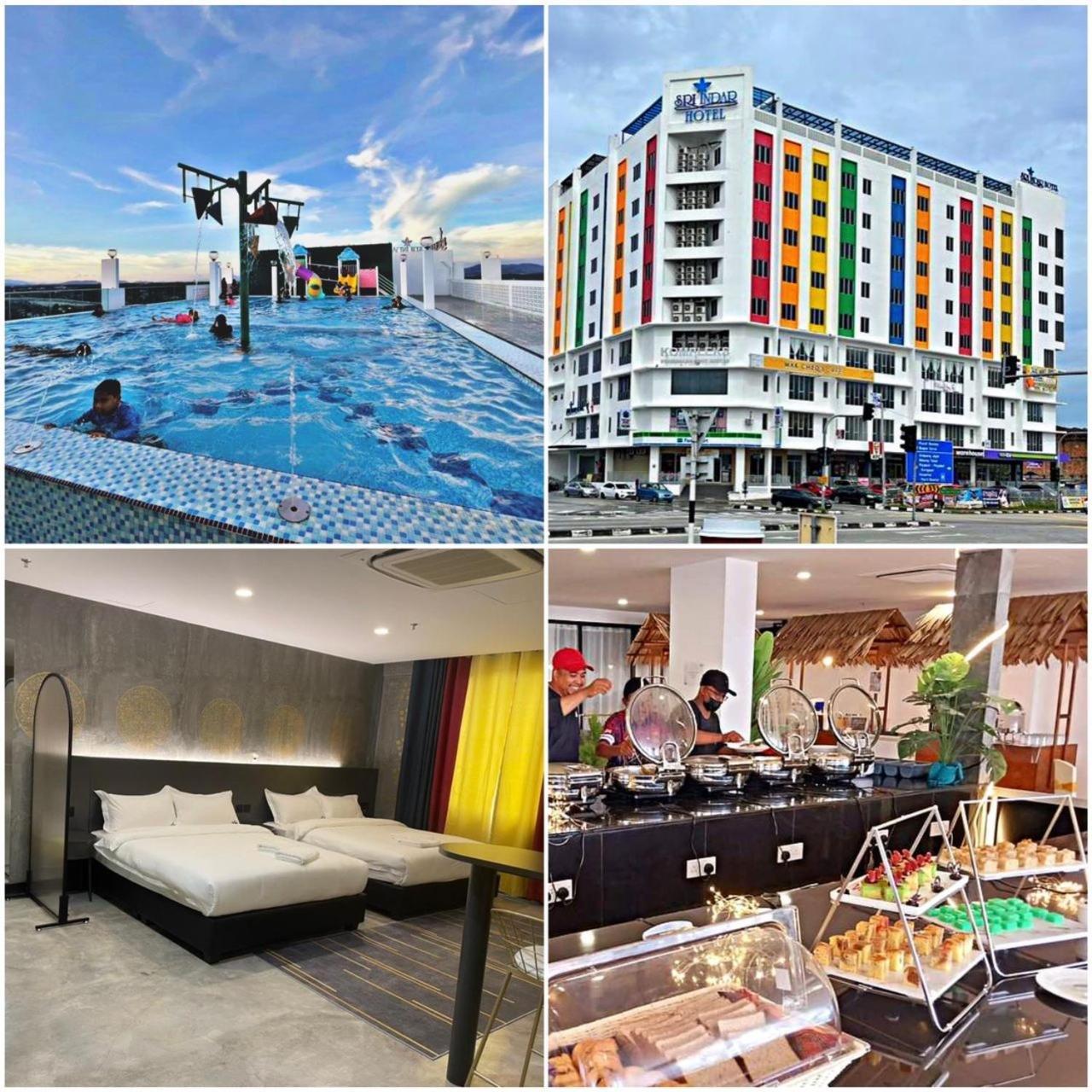 Sri Indar Hotel & Suites Parit Buntar Exteriör bild
